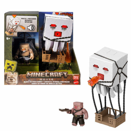 Minecraft Blast Attack Ghast Action Figure Set JFB69 6+
