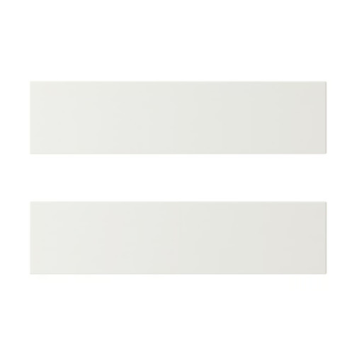 STENSUND Drawer front, white, 40x10 cm
