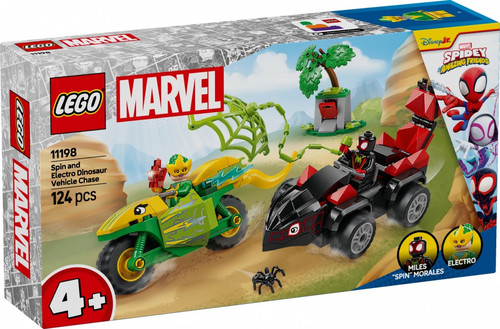 LEGO Marvel SPIDEY Spin and Electro Dinosaur Vehicle Chase 4+