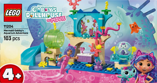 LEGO Gabby's Dollhouse Mermaid Gabby's Aquarium Adventure 4+