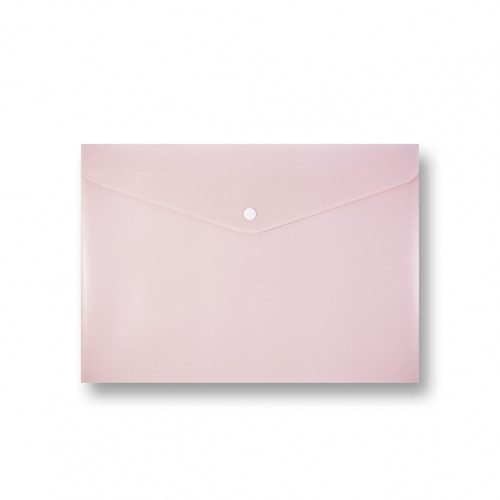 Document Wallet Plastic Folder PP A5, pastel orange