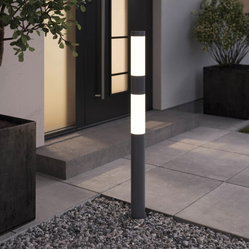 GoodHome Garden Outdoor Lamp with Motion Sensor Callisto L 1200 lm IP44, graphite