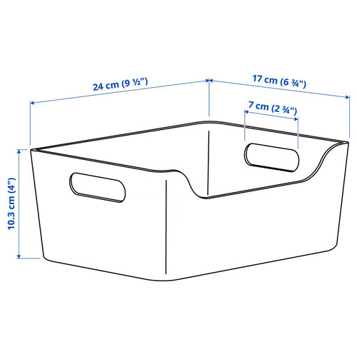 UPPDATERA Box, white, 24x17 cm