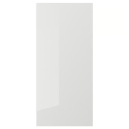 RINGHULT Cover panel, high-gloss light grey, 39x86 cm