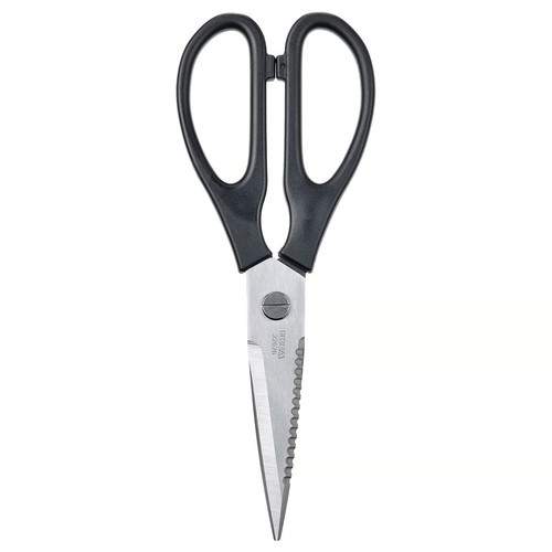 SVARTFISK Kitchen scissors, stainless steel/black