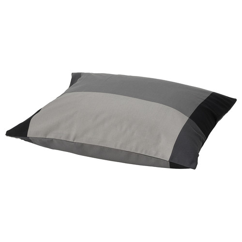 BRUNKRISSLA Pillowcase, black, 50x60 cm