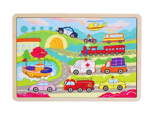 Children's Puzzle Vehicles 35pcs 12m+