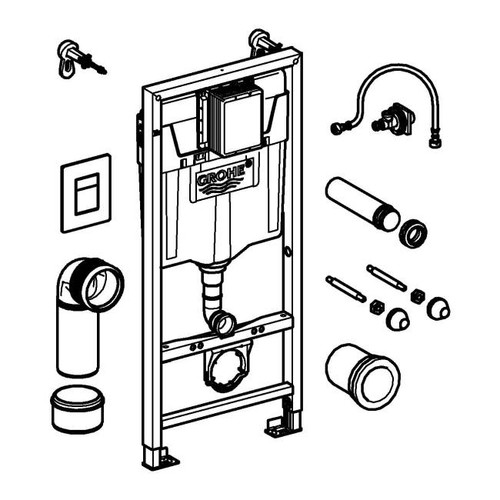 Grohe Concealed Toilet Frame Rapid 3in1