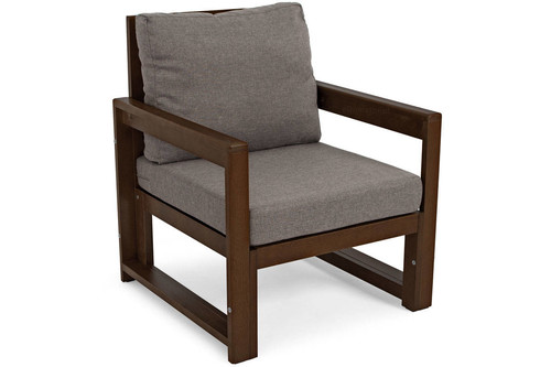 Outdoor Wooden Armchair MALTA, dark brown/graphite