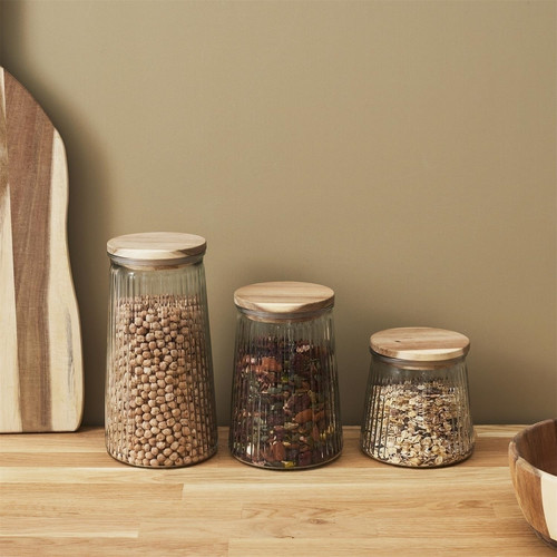Eco-Friendly Storage Jar Acacia 950 ml