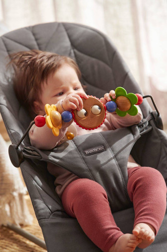 BABYBJÖRN Bouncer Bliss Woven - Anthracite + Toy