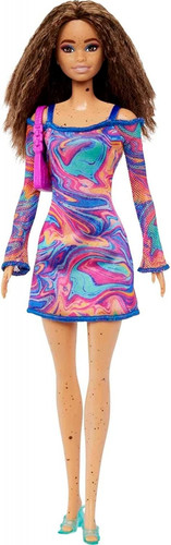 Barbie Fashionistas Doll #206 With Crimped Hair And Freckles HJT03 3+