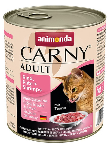 Animonda Carny Adult Cat Food Beef, Turkey & Shrimps 800g