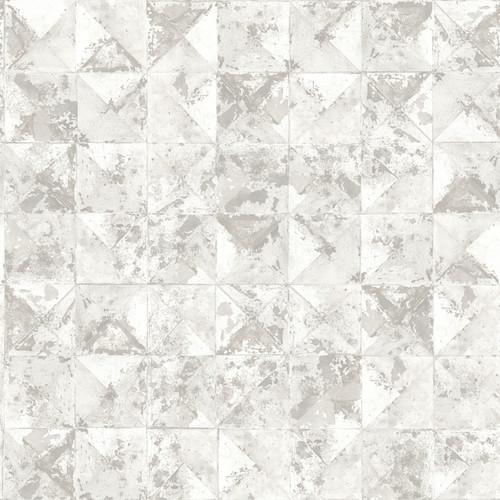 GoodHome Vinyl Wallpaper on Fleece Eudya, white/grey