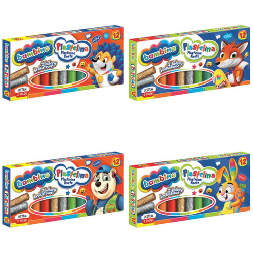 Bambino Plasticine 12 Colours 1pc
