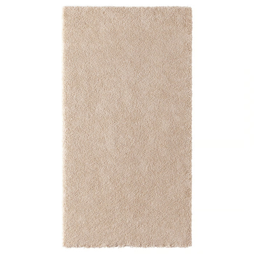 STOENSE Rug, low pile, off-white, 80x150 cm