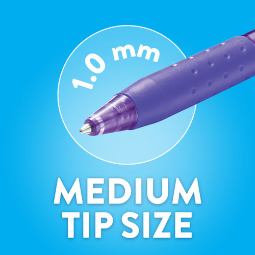 Paper Mate InkJoy 300RT Retractable Ballpoint Pens, Medium Point (1.0mm), black, 12pcs