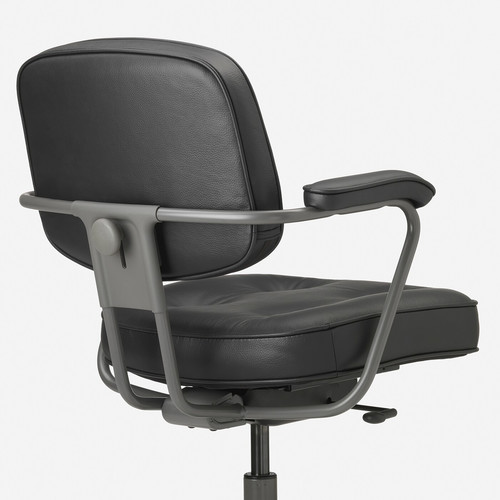 ALEFJÄLL Swivel chair, Grann black