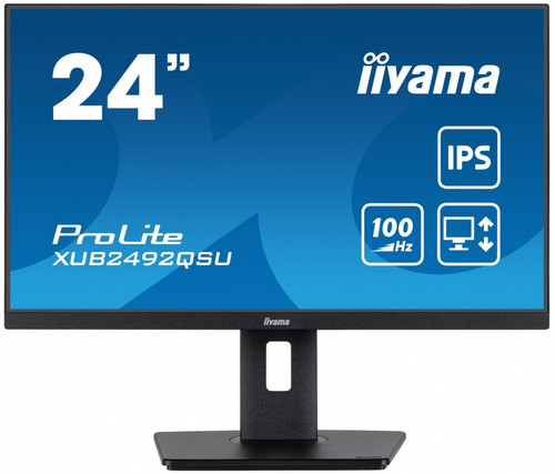IIYAMA 23.8" Monitor ProLite XUB2492QSU-B1 IPS QHD USB-C