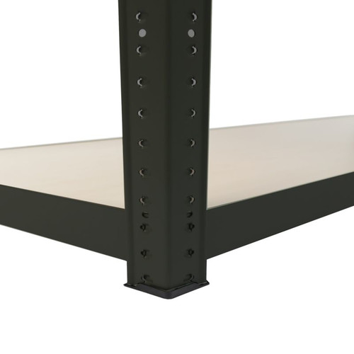GoodHome Shelving Unit Ryle 179 x 120 x 40 cm 5 Shelves, black