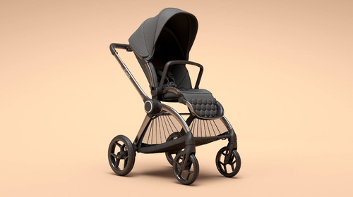 iCandy Pushchair and Carrycot CORE, dark grey, complete bundle