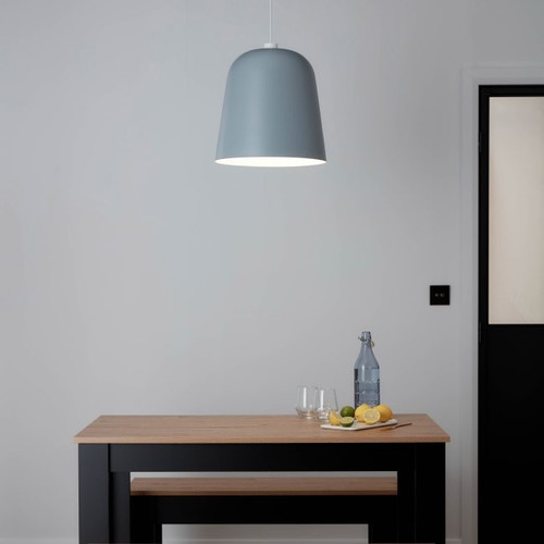 GoodHome Pendant Lamp Calume E27 38cm, grey