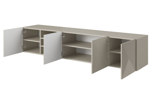 Wall-Mounted TV Cabinet Asha 200cm, cashmere