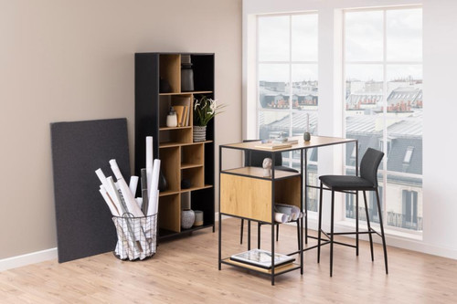 Bar Stool Demina, low, grey