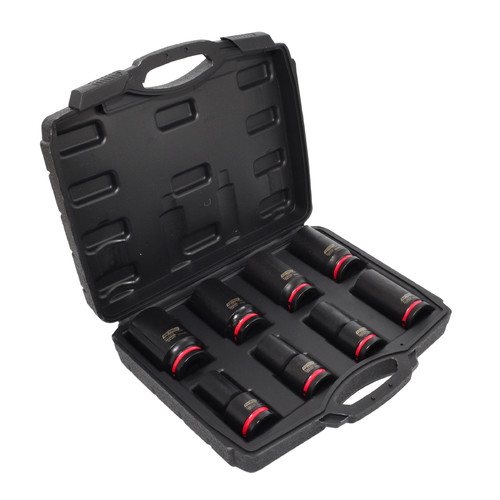 AW 3/4" Hex Long Reach Impact Socket Bit Set 8pcs 17-38mm
