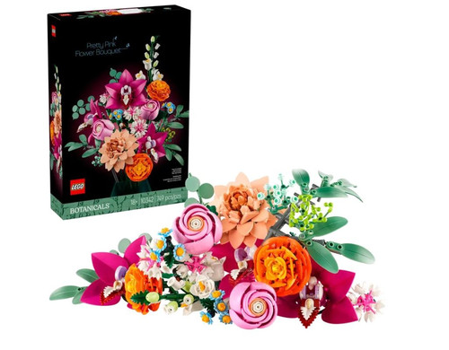LEGO Botanicals Pretty Pink Flower Bouquet 18+