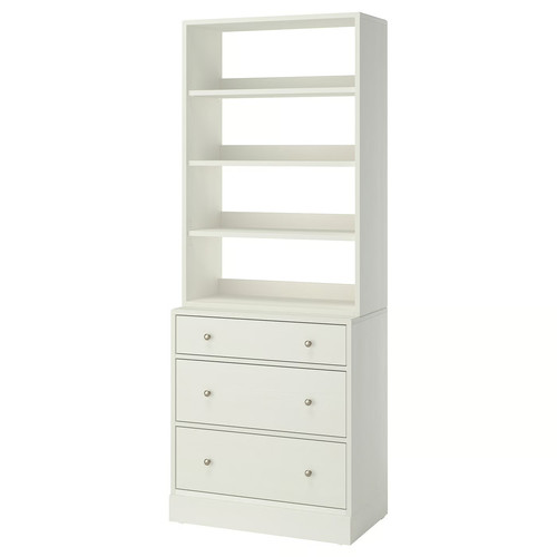 HAVSTA Storage combination, white, 81x47x212 cm