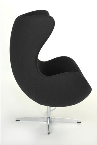 Armchair Egg Premium, cashmere, black