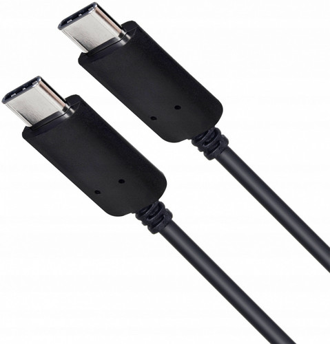 TB USB Cable USB C - USB C 3 m, black, silicon
