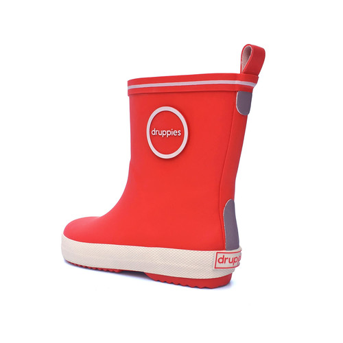 Druppies Rainboots Wellies for Kids Fashion Boot Size 21, red