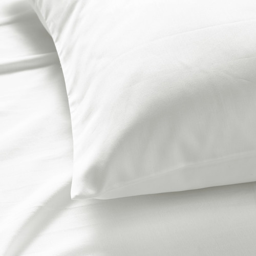 NATTJASMIN Pillowcase, white, 50x60 cm