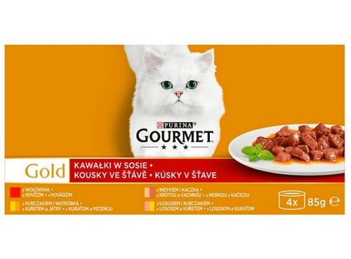 Gourmet Gold Mix Cat Food 4 Flavours 4x85g