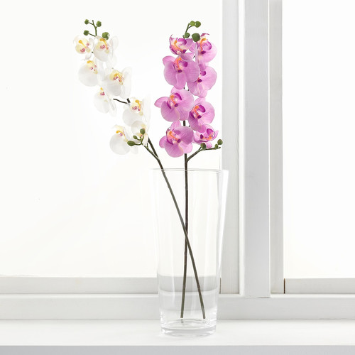 SMYCKA Artificial flower, Orchid, white, 60 cm