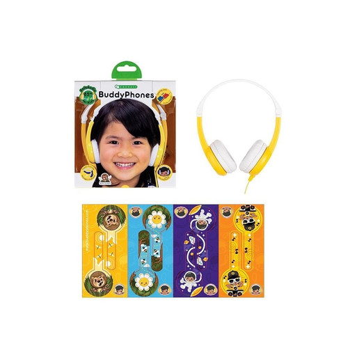 BuddyPhones Headphones Connect, yellow