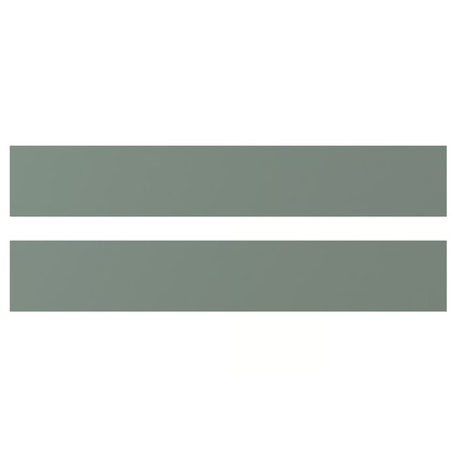 NICKEBO Drawer front, matt grey-green, 60x10 cm