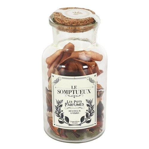Scented Potpourri Jar 12cm, orange