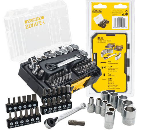 Stanley Tools Set Ratchet, Bit & Socket Set 1/4" PRO-STACK S