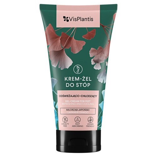 Vis Plantis Gel-Cream for Feet Refreshing & Cooling Japanese Gingko Vegan 75ml