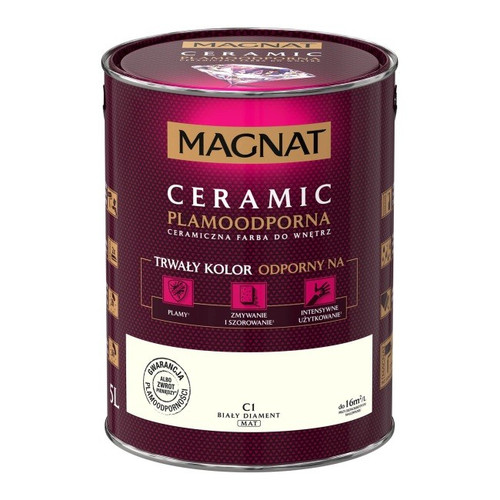 Magnat Ceramic Interior Ceramic Paint Stain-resistant 5l, white diamond