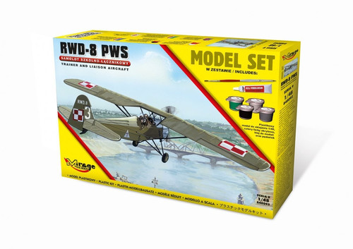 Mirage Model Kit Trainer & Liaison Aircraft RWD-8 PWS 14+