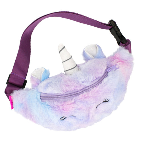 Starpak Plush Waist Bag Fanny Pack Unicorn, purple