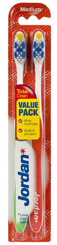 Jordan Total Clean Toothbrush Medium 2pcs