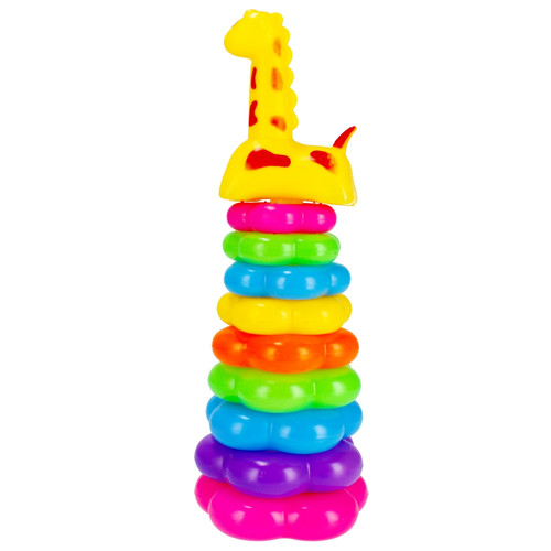 Pyramid Stacking Ring Educational Toy Giraffe 5m+