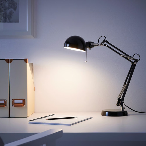 FORSÅ Work lamp, black