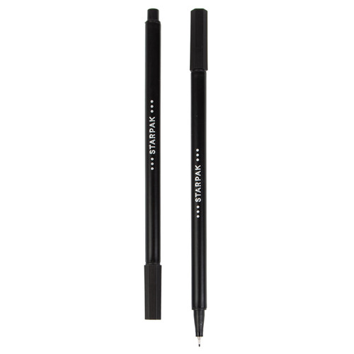 Starpak Fineliner 0.4 Black 20pcs