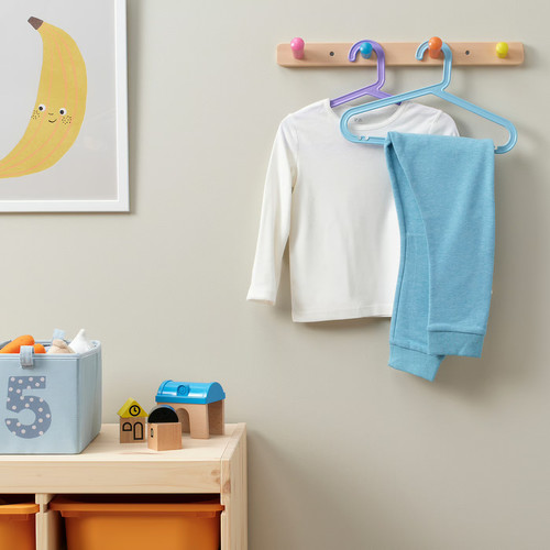 BAGIS Children's coat-hanger, mixed colours, 8 pack